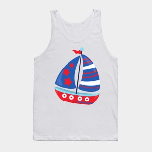 Sailing Boat, Sailor, Sailing, Sails, Ship, Boat Tank Top